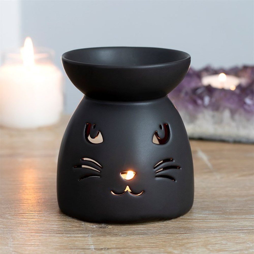 Something Different - Black Cat Cut Out Oliebrander - Multicolours